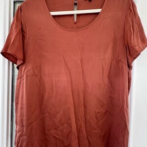 Quince washable silk blouse size L
